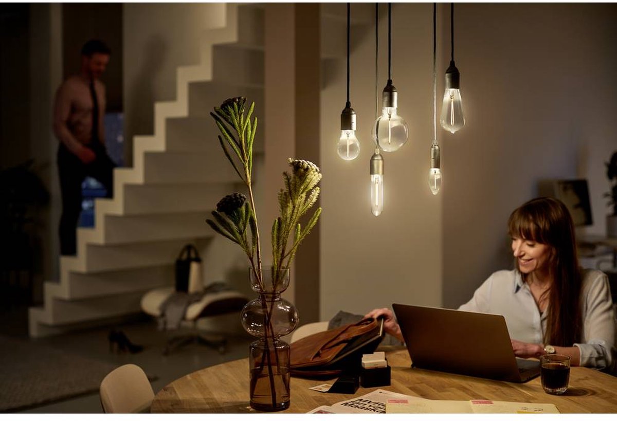 Philips led philips modern led e27 - lichtbron - flame - 11w g93 smoky - niet dimbaar