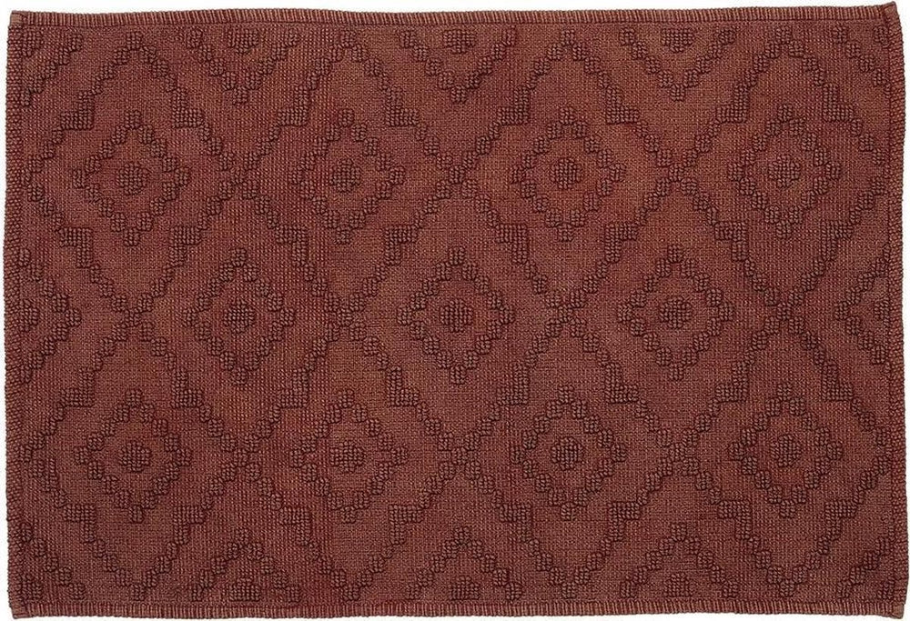 Sealskin - aztec badmat 60x90 cm - katoen - donkerroze