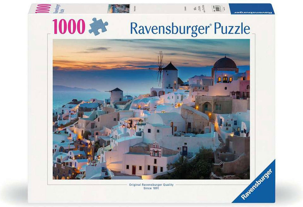 Ravensburger legpuzzelavond in Santorini, 1000st.