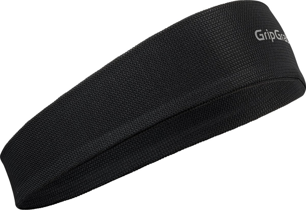 Gripgrab - lichtgewicht zomer fiets zweetband voor onder de fietshelm zweetbescherming hoofdband - zwart - unisex - maat one size