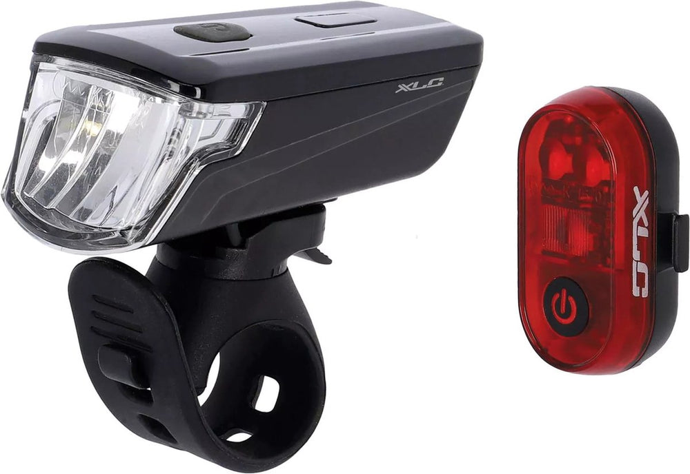 Xlc altair plus cl-s23 fietsverlichtingset – led – usb oplaadbaar