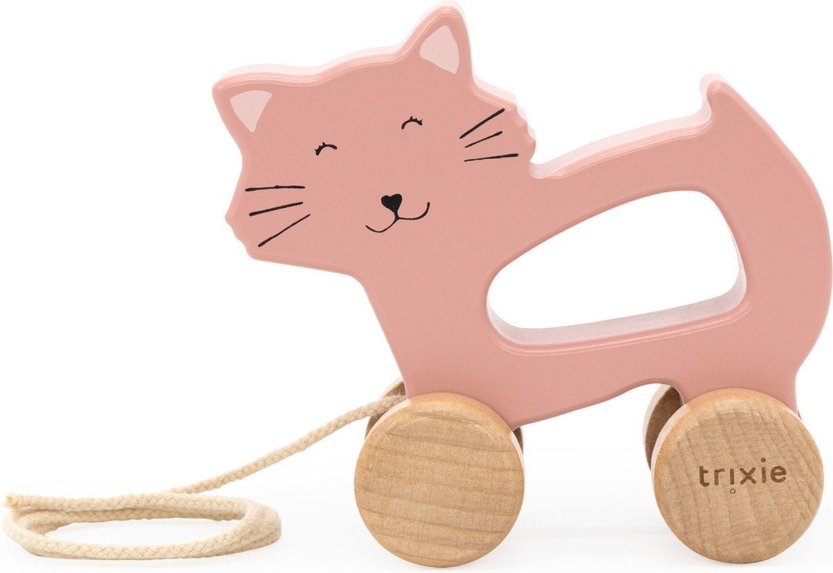 Trixie houten trekfiguur - mevr. kat