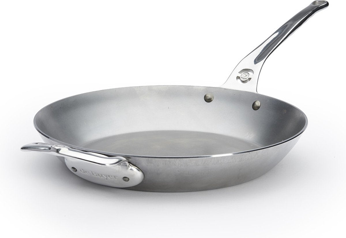 Debuyer de buyer mineral b pro koekenpan ø 32 cm – plaatstaal – pfas-vrij – geschikt voor inductie – made in france