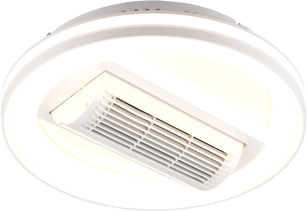 Rl live your light reality kurula - ventilator - wit - incl. 1x smd 37 w - afstandsbediening - geintegreerde dimmer - traploos instelbare lichtkleur - oscillerend - zomer- en wintermodus - 6 snelheidsniveaus