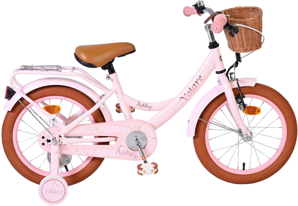 Volare ashley kinderfiets - meisjes - 16 inch - roze