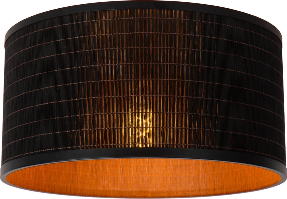 Lucide tagalog - plafonnière (plafondlamp) - ø 40 cm - 1xe27 - zwart - japandi