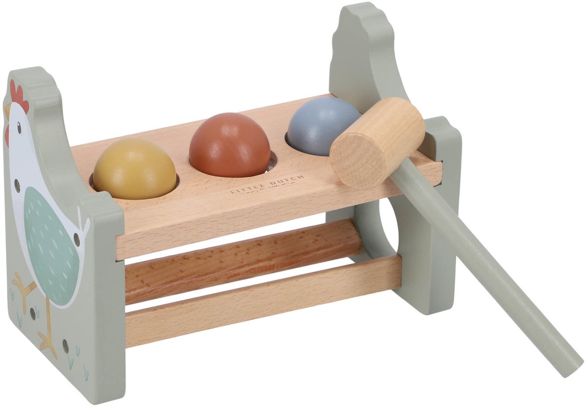 Tiamo boerderijtje hamerbankje met ballen