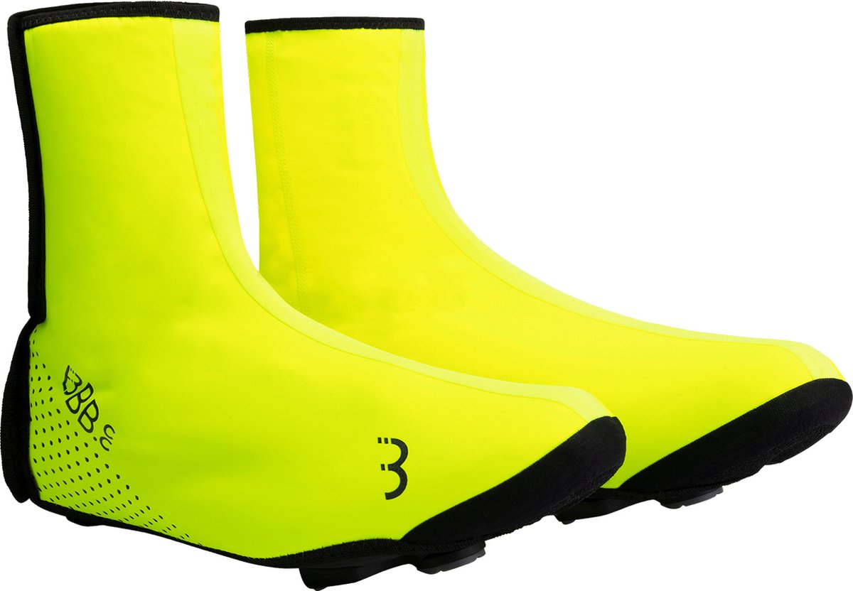 Bbb cycling waterflex 3.0 fiets overschoenen wielrennen - overschoenen mountainbike - waterbestendig - neon geel - maat 37 38 - bws-23