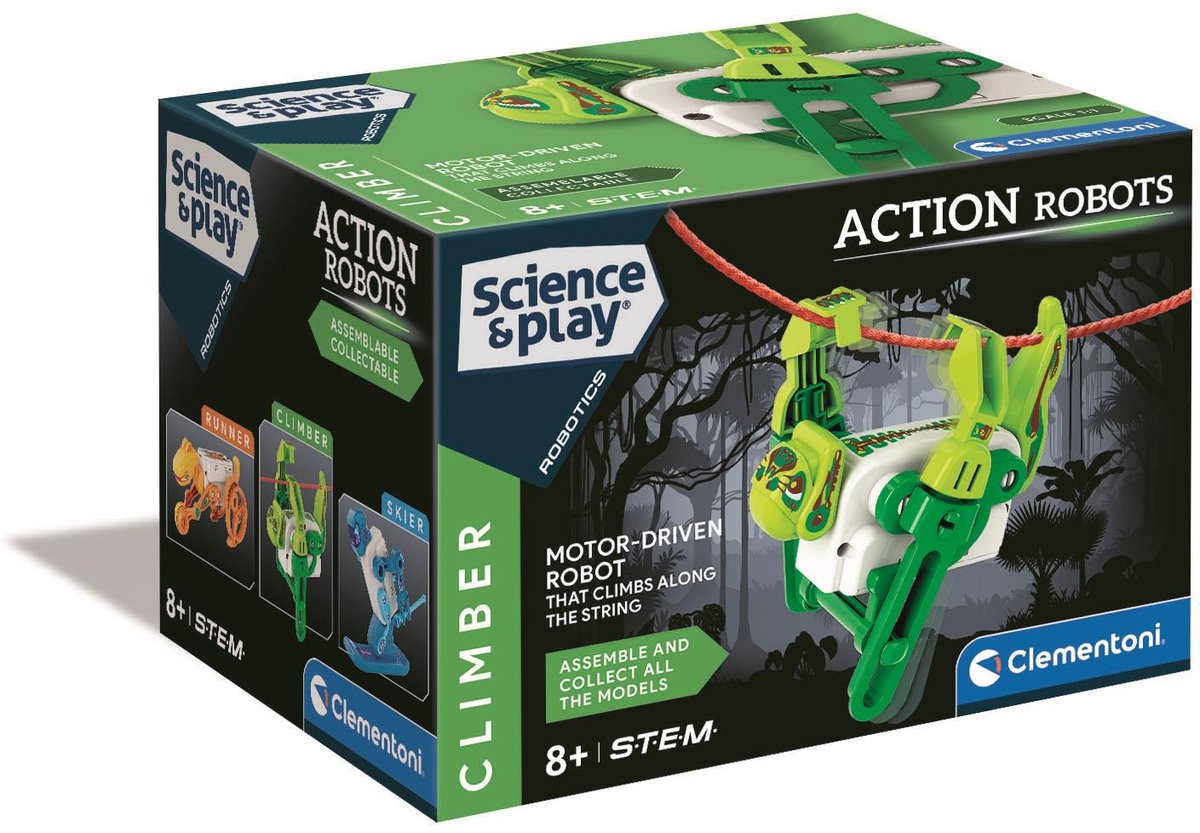 Clementoni - klimrobot - science play - stem speelgoed - bouwpakket - vanaf 8 jaar