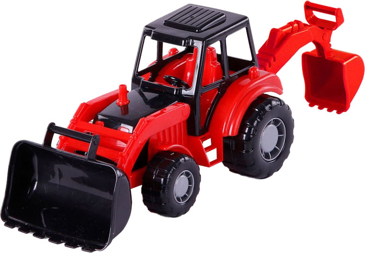 Cavallino junior graafmachine tractor rood