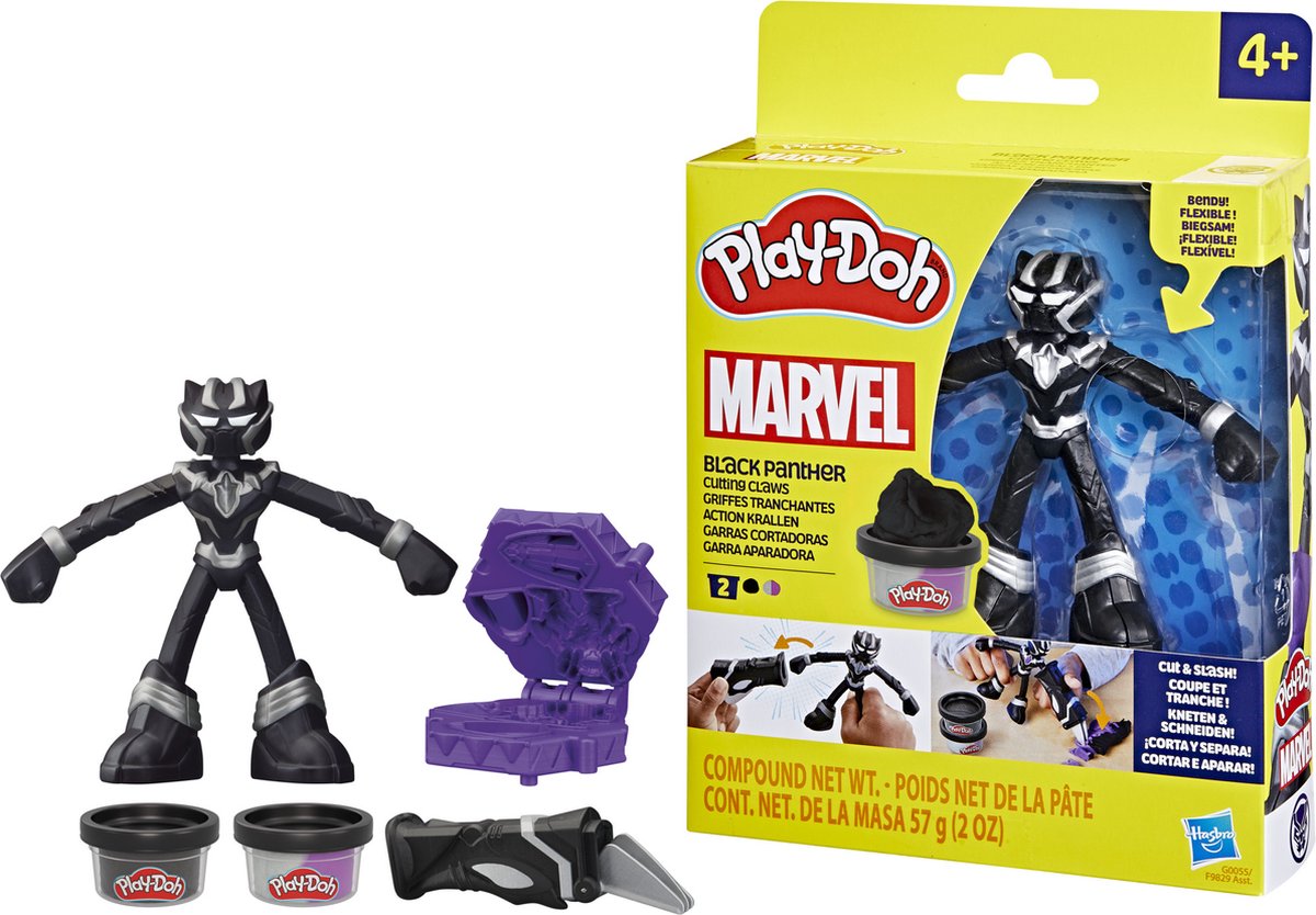 Play-doh marvel black panther - boetseerklei