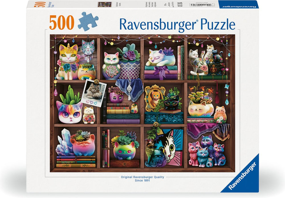 Ravensburger legpuzzel katjes en vetplanten, 500st.