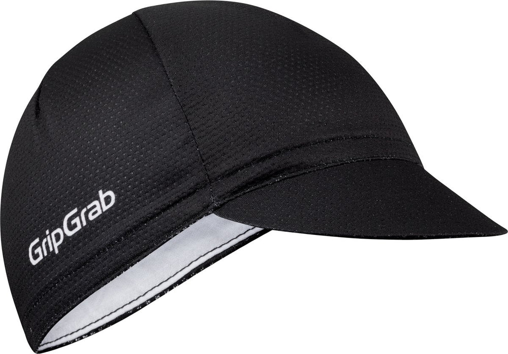 Gripgrab - lightweight zomer fietspet mesh cycling cap retro fietsmuts uv-bescherming helmmuts - zwart - unisex - maat s m (54-59 cm)