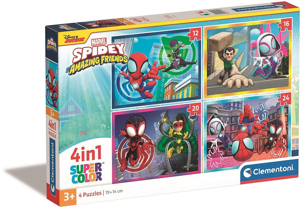 Clementoni legpuzzel 4in1 spidey en zijn geweldige vrienden