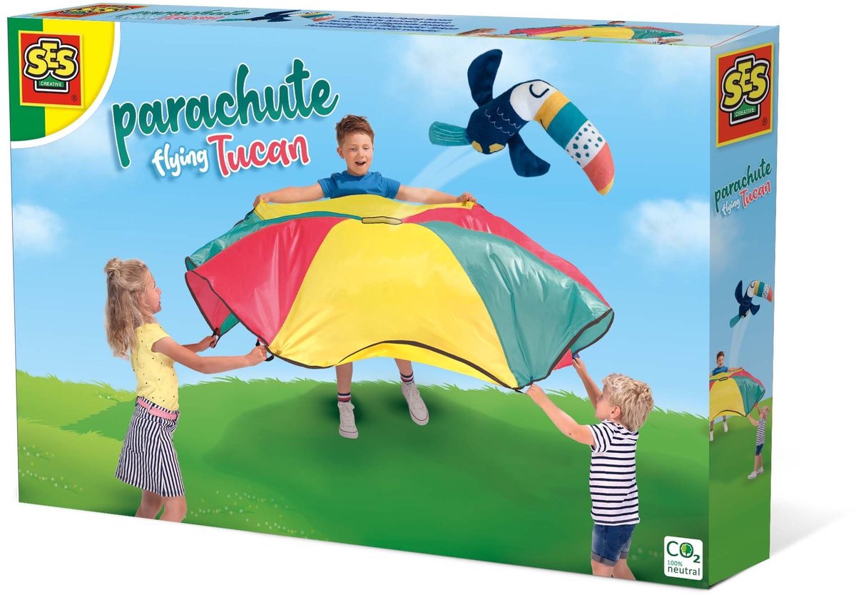 Deze parachute vliegt toekan
