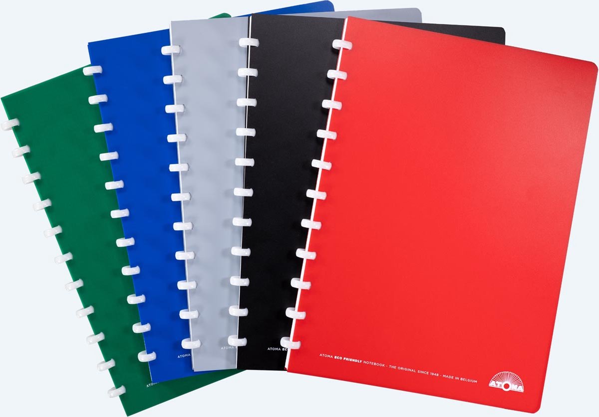 Atoma eco schrift, ft a4, 144 bladzijden, gelijnd, geassorteerde kleuren