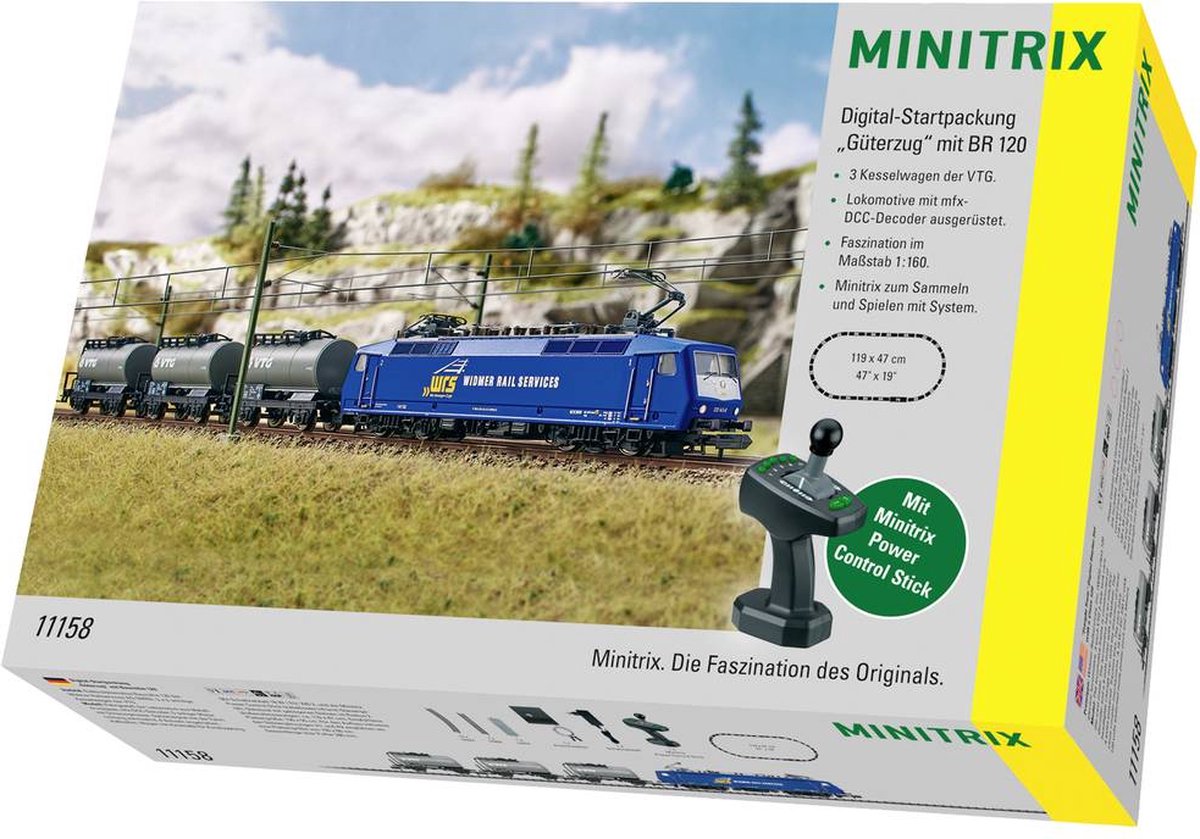 Minitrix digitale startset goederentrein serie 120