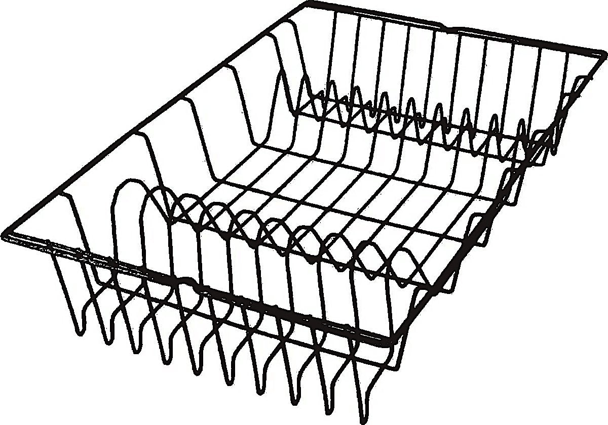 Metaltex afdruiprek draad zwart | 2 stuks