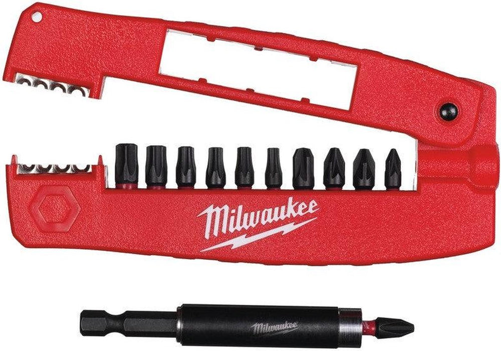Milwaukee shockwave impact duty™ schroefbitcassettes shw cd drive geleideset v2 -12pc - 4932430910