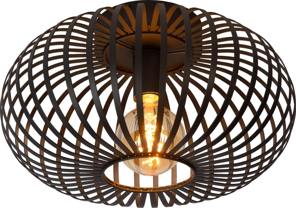 Lucide manuela - plafonnière (plafondlamp) - ø 39,5 cm - 1xe27 - zwart