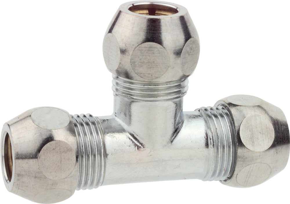 Kirchhoff ms knelfitting-t-stuk - chroom - 3 8 x 10 mmq