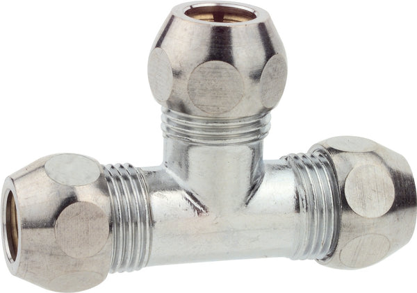 Kirchhoff ms knelfitting-t-stuk - chroom - 3 8 x 10 mmq