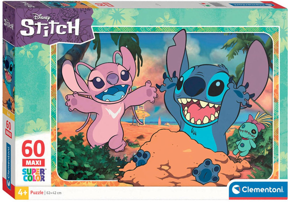 Clementoni legpuzzel super color maxi stitch, 60st.