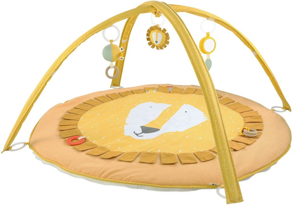 Trixie speelmat activiteitenboog mr. lion - speelboog voor baby - zachte activiteitenboog - speeltapijt leeuw - geel
