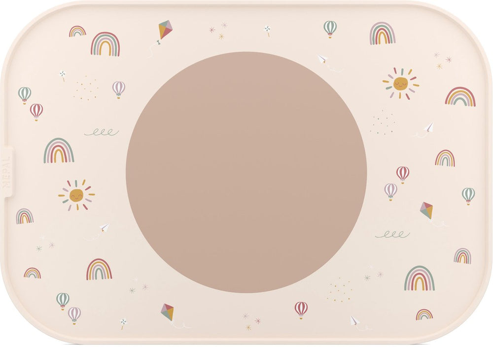 Mepal mio placemat - antislip cirkel houdt alles op z'n plek - vaatwasmachinebestendig - sunshine rainbow