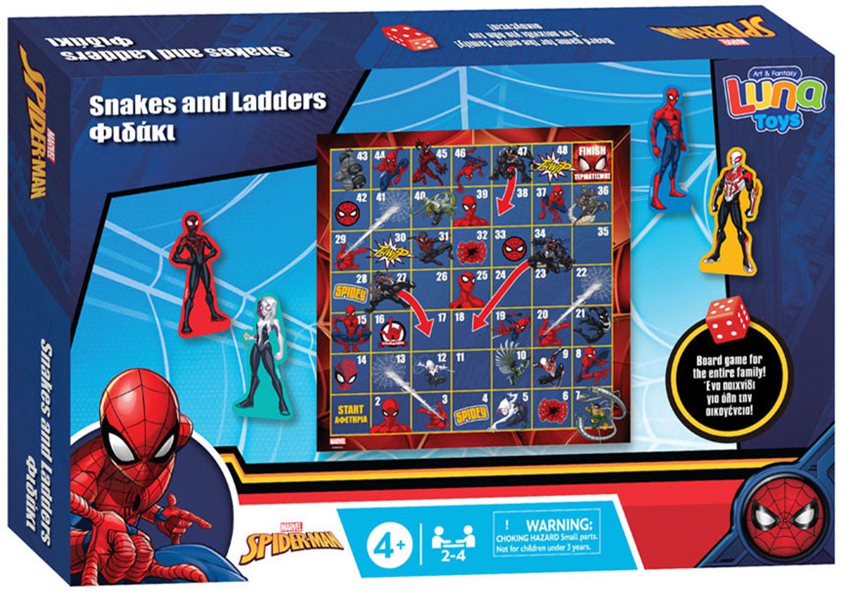 Spider-man slangen ladderspel spiderman