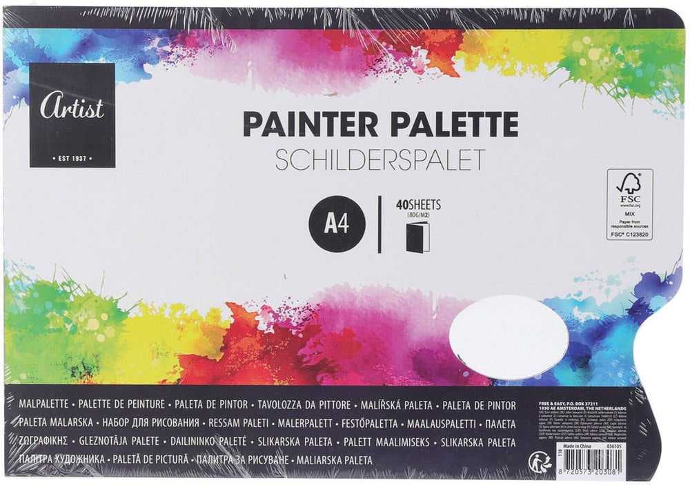 Schilderspalet Papier A4, 40 gesloten