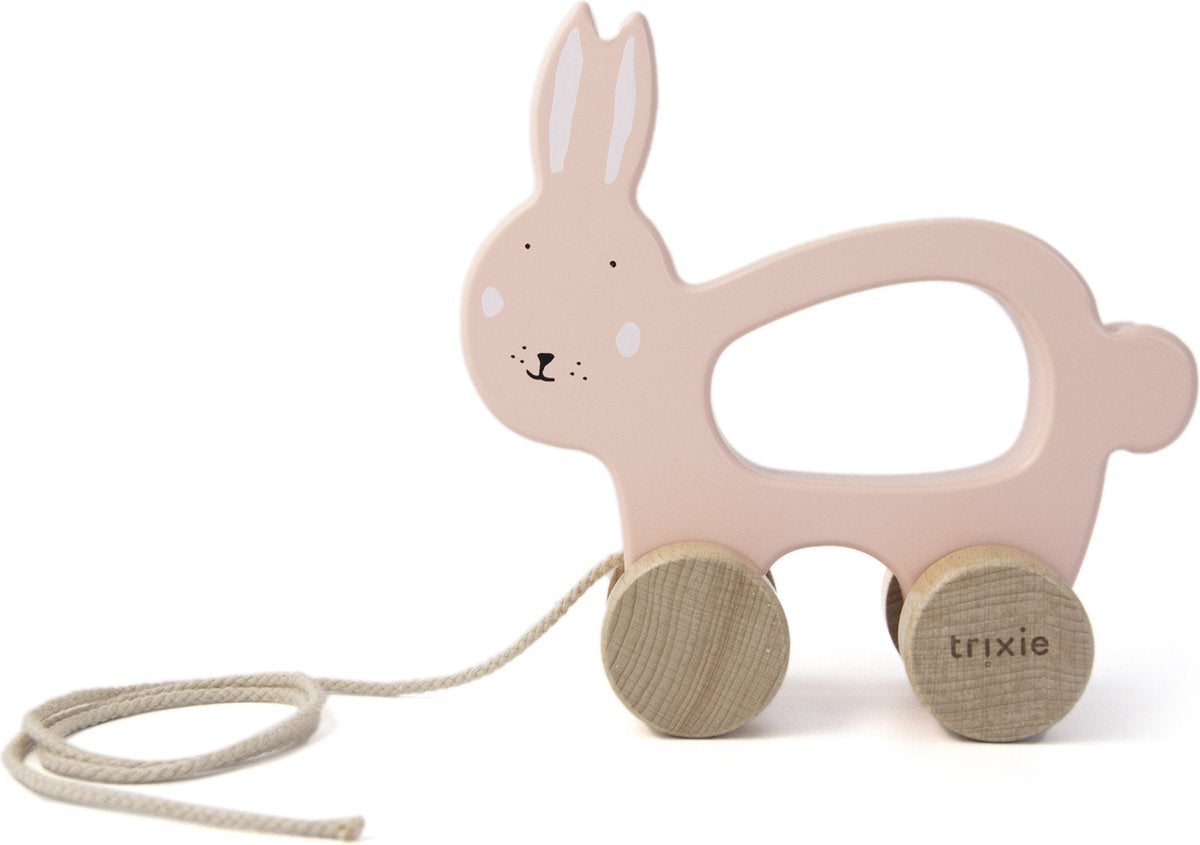 Trixie Houten Trekfiguur Mevrouw Konijn