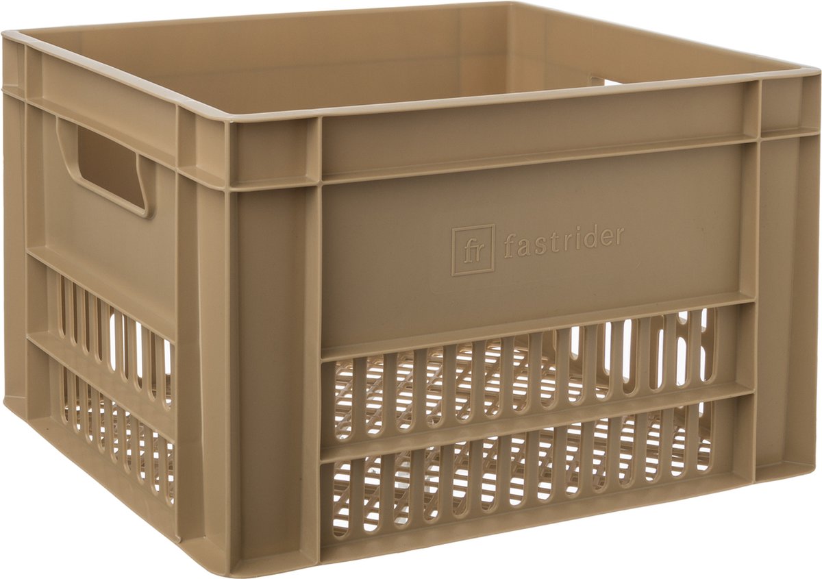 Fastrider fietskrat large - beige - 34l