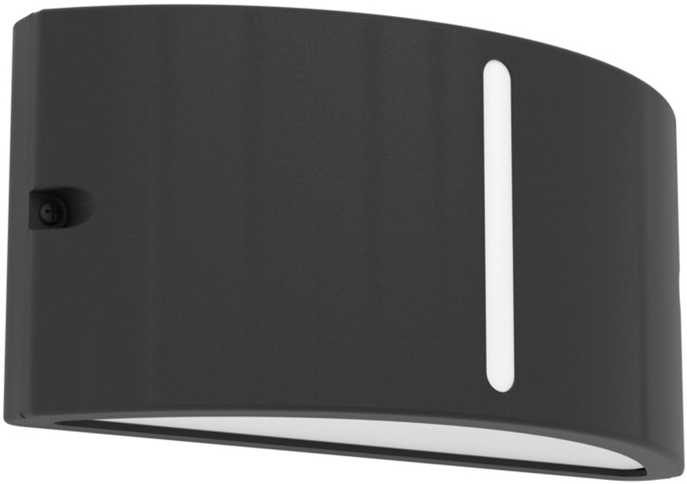 Eglo poggiarello wandlamp buiten - e14 - 22 cm - zwart