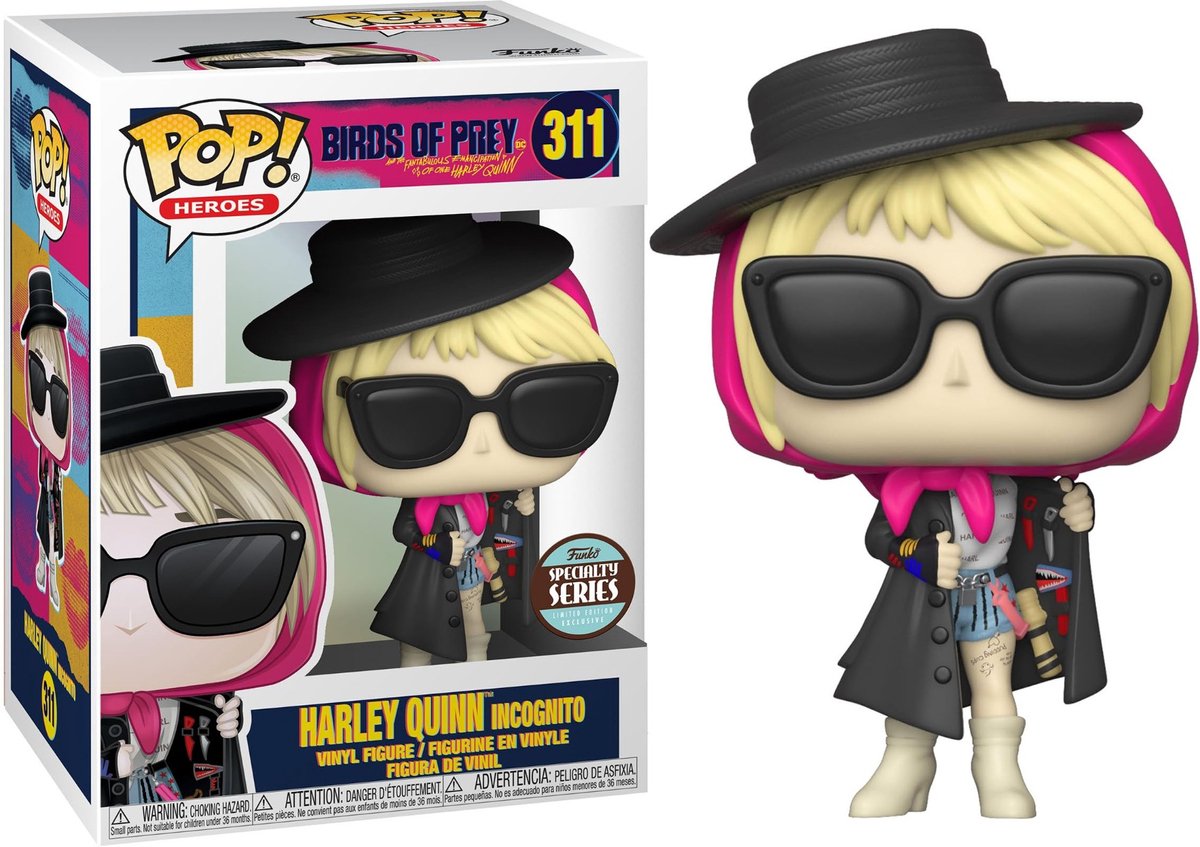 Funko pop! dc comics birds of prey - harley quinn incognito specialty series