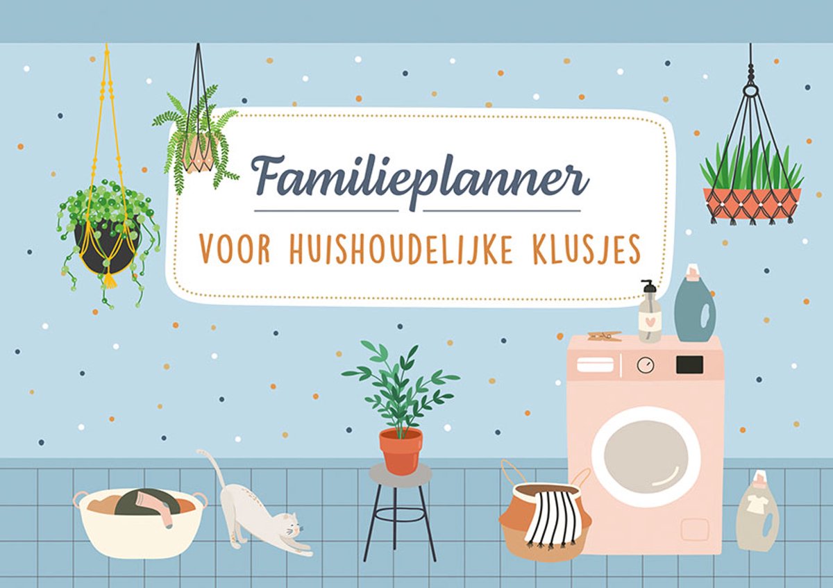 Merkloos sans marque familieplanner voor huishoudelijke klusjes - a4