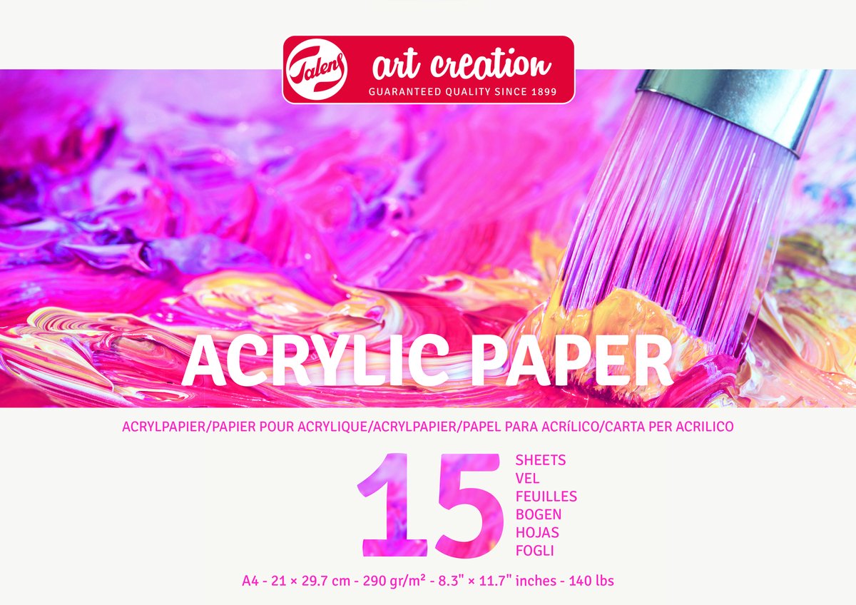 Talens art creation acrylpapier a4 290 gr 15 afgesloten