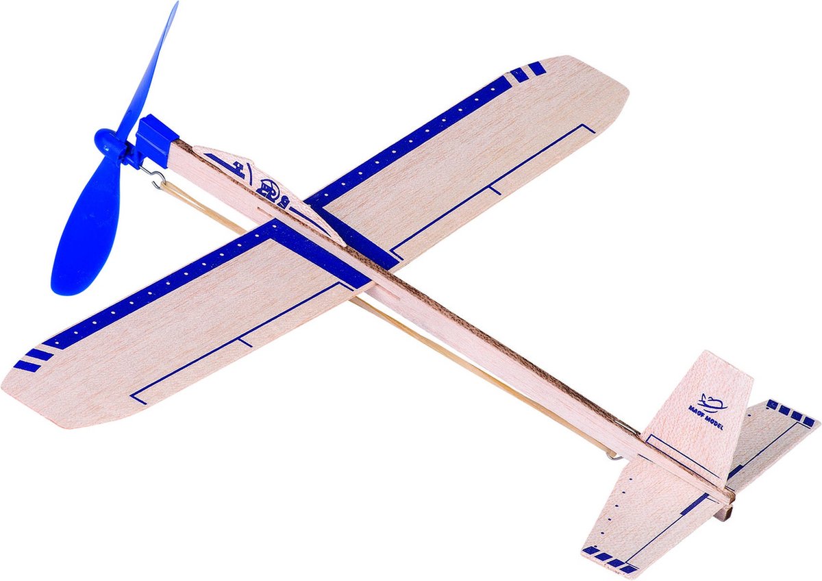 Goki houten zweefvliegtuig eagle jet: 35,5 cm