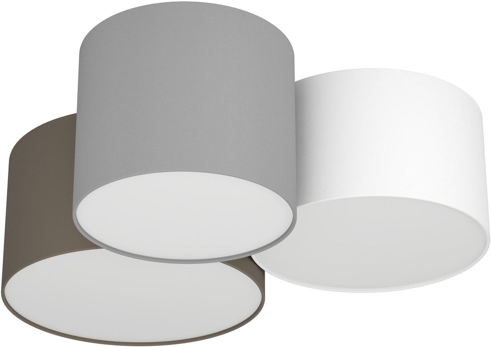Eglo pastore plafondlamp - e27 - 61 cm - wit antraciet bruin grijs
