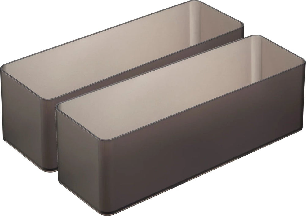 Yamazaki stapelbare lade organizer - diep | smal - tower - zwart