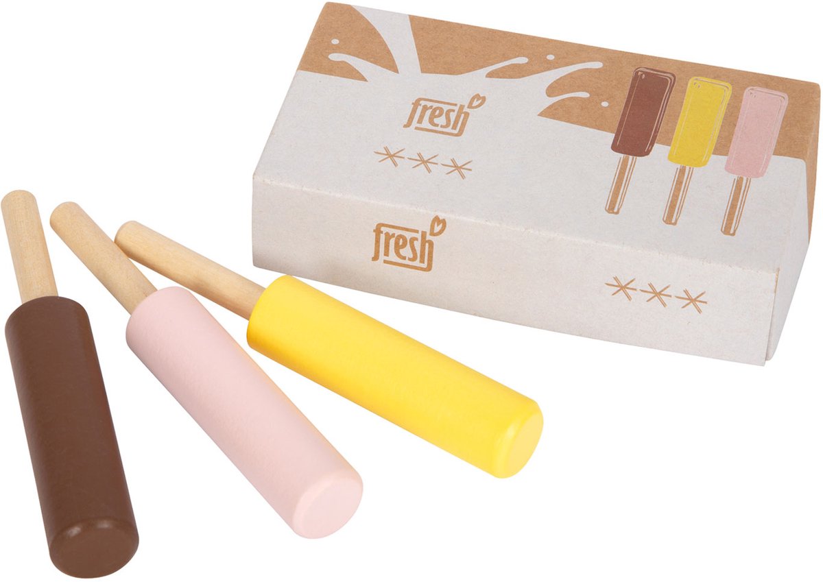 Small foot - wooden ice cream, 3-piece.