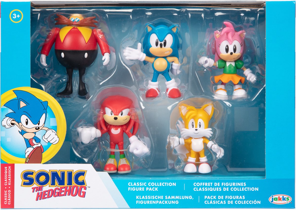 Jakks sonic - sonic 6cm actifiguren set