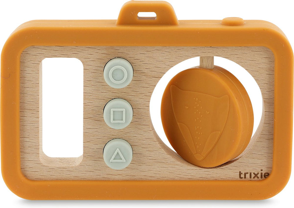 Trixie houten siliconen babycamera - mr. vos