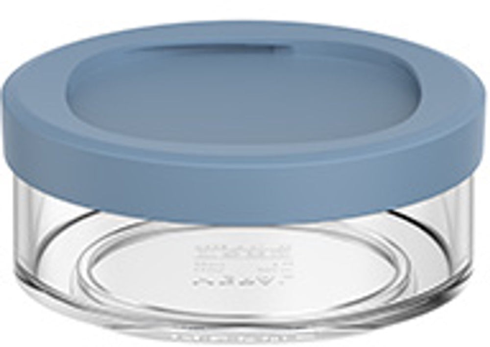 Mepal lunchpot compartiment ellipse - 200 ml - extra compartimenten voor lunchpot 500 ml - yoghurtbeker en muesli beker to go - vaatwasserbestendig - nordic blue