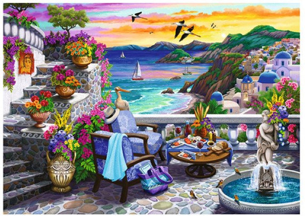 Ravensburger legpuzzel santorini zonsondergang, 300st.
