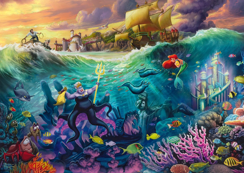 Schmidt puzzel disney de kleine zeemeermin ursula 1000 stukjes legpuzzel.