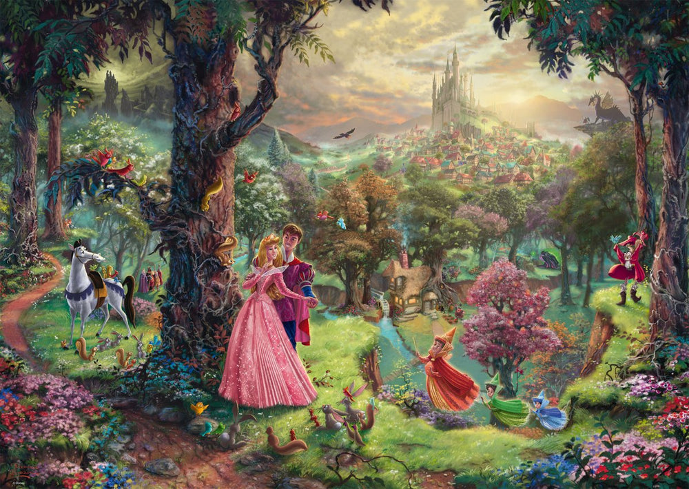Schmidt disney princess - sleeping beauty doornroosje puzzel - 1000 stukjes