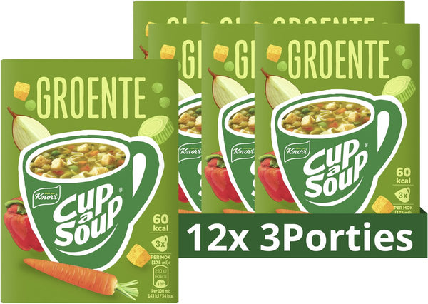 Knorr cup a soup - groente - zonder smaakversterkers, kleurstoffen en conserveermiddelen - 36 porties
