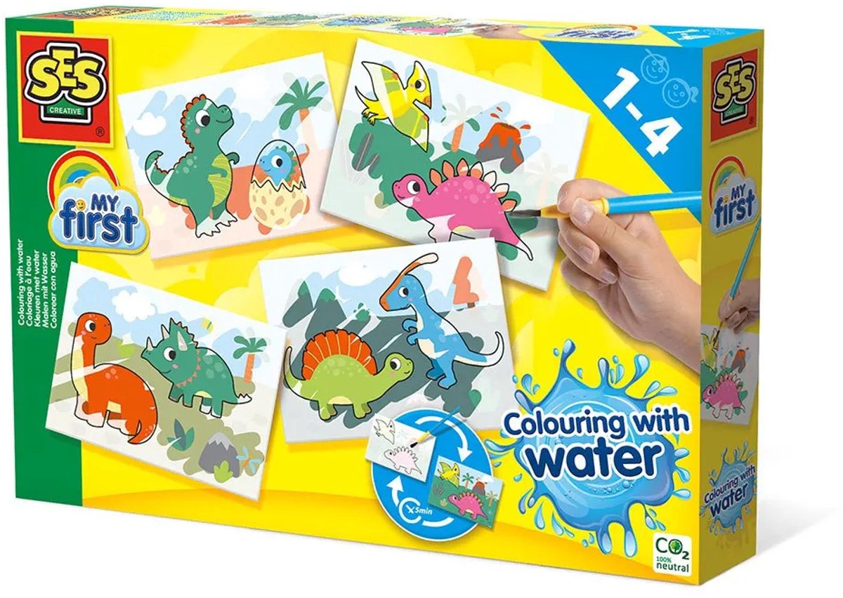 SES Mijn Eerste Kleuren met Water - Dino's