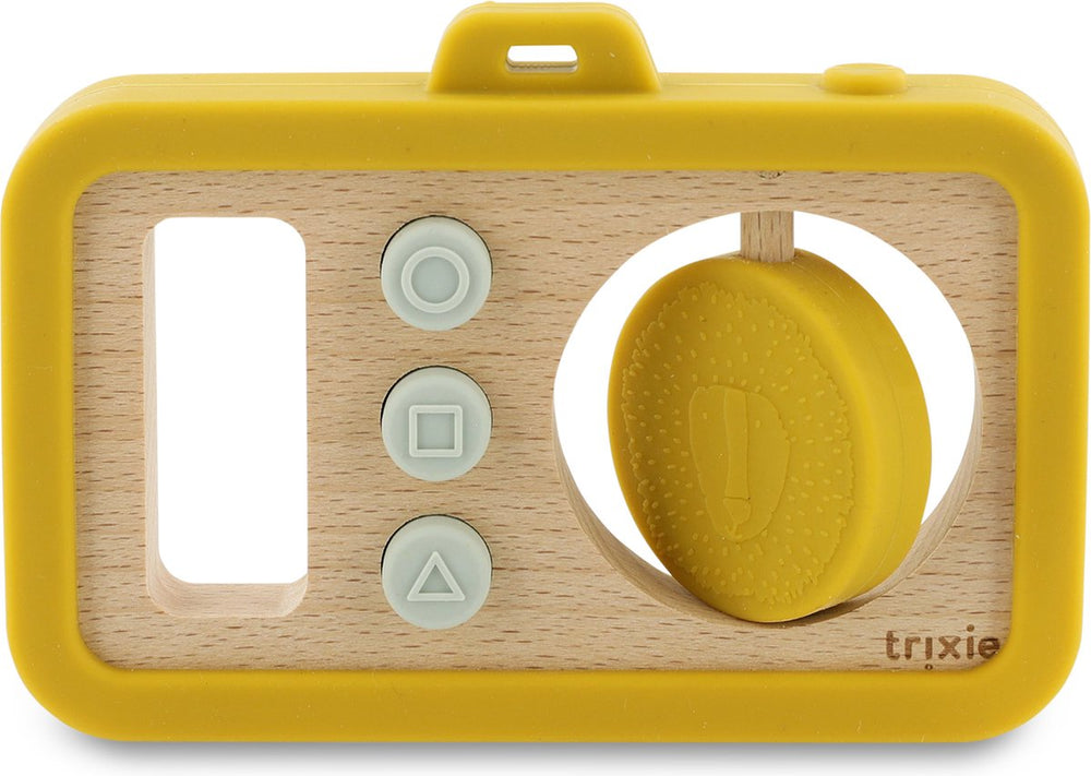 Trixie houten siliconen babycamera - dhr. leeuw
